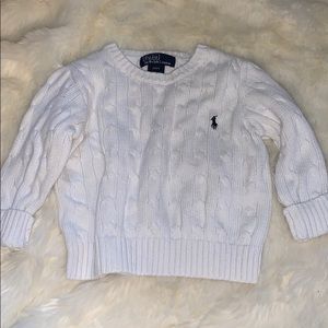 Ralph Lauren white polo sweater